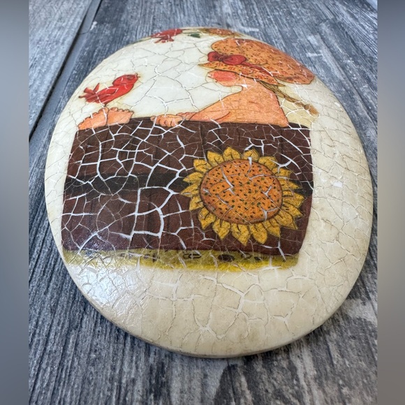 VINTAGE WALL ART CRACKLE STONE PLAGUE INDOOR OUTDOOR HOME DECOR CABIN FARMHOUSE - Picture 9 of 11